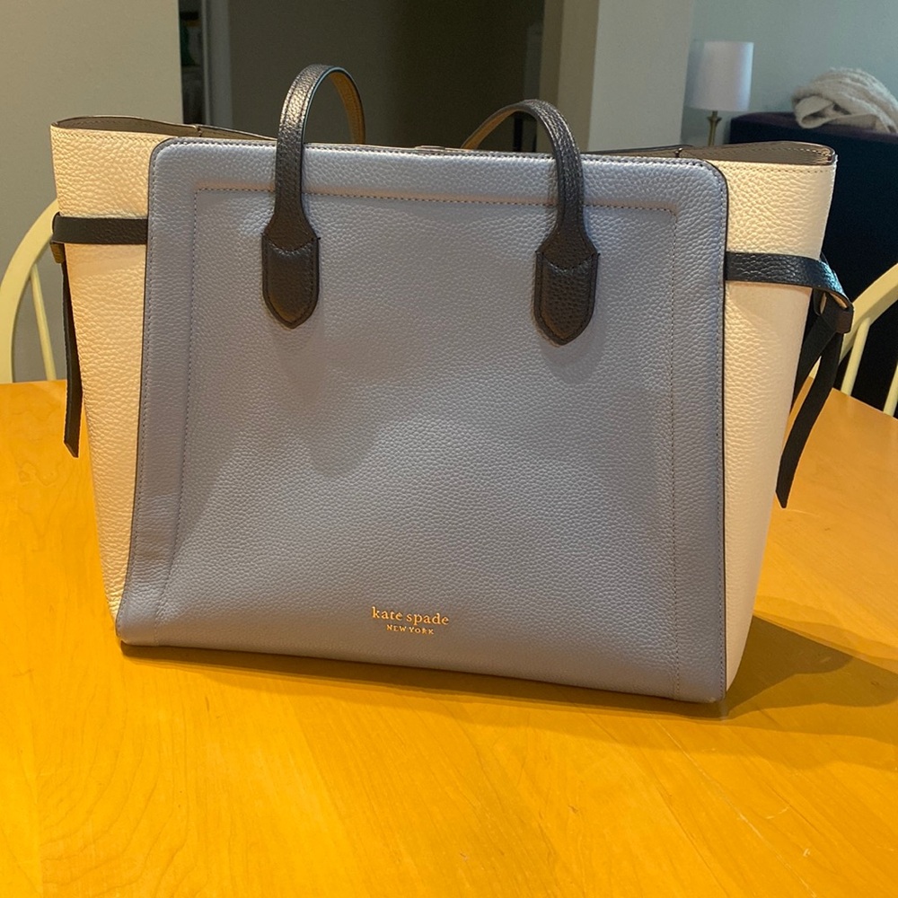 Kate Spade Knott Tote Bag Sky Blue - Colorblock